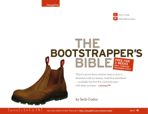 THE BIBLE BOOTSTRAPPER’S