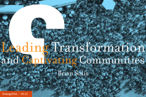 Leading Transformation and Communities