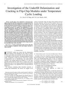 Investigation of the Underfill Delamination and Cyclic Loading