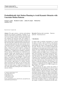 Probabilistically Safe Motion Planning to Avoid Dynamic Obstacles with