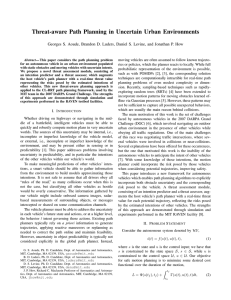 Threat-aware Path Planning in Uncertain Urban Environments