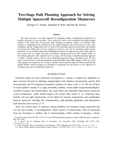 Two-Stage Path Planning Approach for Solving Multiple Spacecraft Reconfiguration Maneuvers