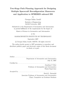 Two-Stage Path Planning Approach for Designing Multiple Spacecraft Reconfiguration Maneuvers