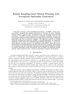 Robust Sampling-based Motion Planning with Asymptotic Optimality Guarantees Brandon D. Luders