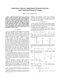 Equivalence between Approximate Dynamic Inversion and Proportional-Integral Control