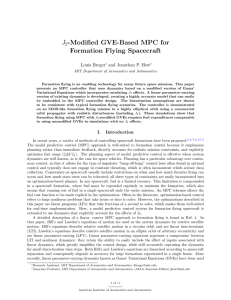 J -Modified GVE-Based MPC for Formation Flying Spacecraft 2