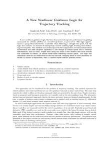 A New Nonlinear Guidance Logic for Trajectory Tracking Sanghyuk Park , John Deyst