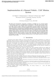 Implementation of a Manned Vehicle - UAV Mission System M. Valenti