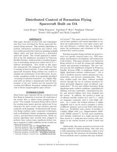 Distributed Control of Formation Flying Spacecraft Built on OA Louis Breger