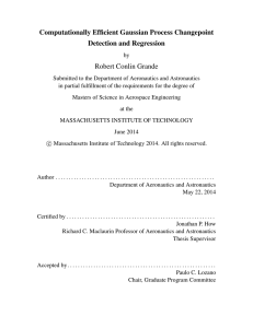 Computationally Efficient Gaussian Process Changepoint Detection and Regression Robert Conlin Grande