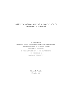 a dissertation submitted to the department of mechanical engineering