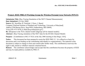 Project: IEEE P802.15 Working Group for Wireless Personal Area Network...