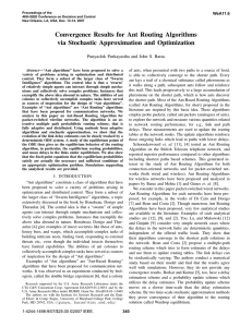 Convergence Results for Ant Routing Algorithms via Stochastic Approximation and Optimization