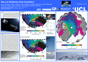 Sea ice thickness from CryoSat-2