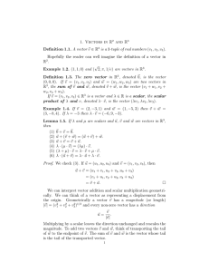 1.  Vectors  in  R and  R