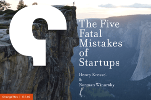 The Five Fatal Mistakes of