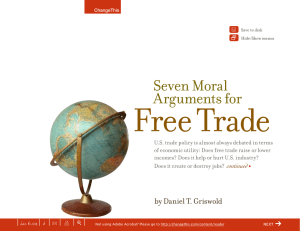 Free Trade Seven Moral Arguments for