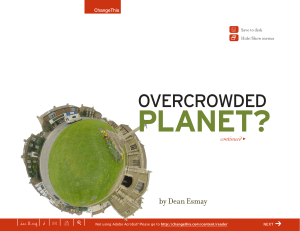 PLANET? OVERCROWDED |
