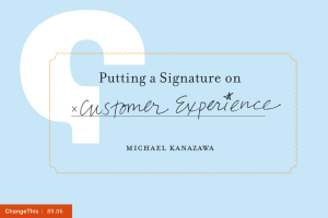 Putting a Signature on michael kanazawa x