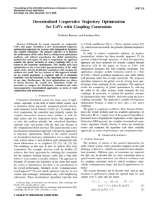 Decentralized Cooperative Trajectory Optimization for UAVs with Coupling Constraints