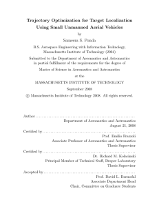 Trajectory Optimization for Target Localization Using Small Unmanned Aerial Vehicles