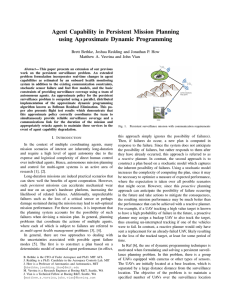 Agent Capability in Persistent Mission Planning using Approximate Dynamic Programming
