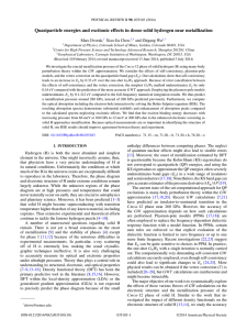 Quasiparticle energies and excitonic effects in dense solid hydrogen near... orak, hen, u