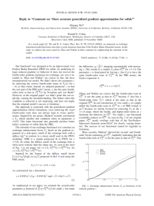 Reply to “Comment on ‘More accurate generalized gradient approximation for... * u