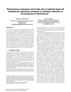 Performance evaluation and trade-offs of optimal back-off