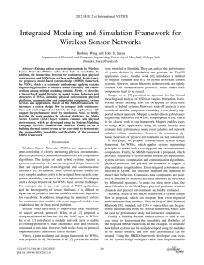 Integrated Modeling and Simulation Framework for Wireless Sensor Networks