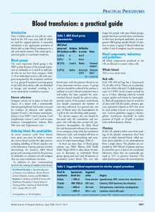 Blood transfusion: a practical guide P Introduction ractical