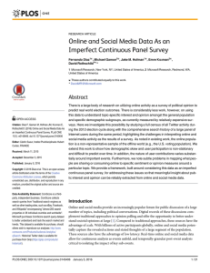 Online and Social Media Data As an Imperfect Continuous Panel Survey