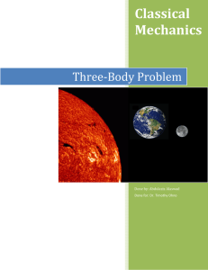 Classical Mechanics Three-Body Problem