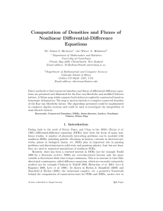 Computation of Densities and Fluxes of Nonlinear Differential-Difference Equations