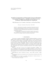 Symbolic Computation of Polynomial Conserved Densities,