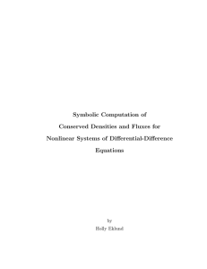 Symbolic Computation of Conserved Densities and Fluxes for Nonlinear Systems of Differential-Difference