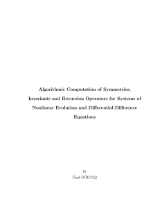 Algorithmic Computation of Symmetries, Invariants and Recursion Operators for Systems of