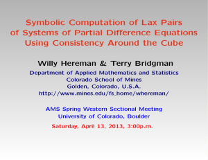Symbolic Computation of Lax Pairs of Systems of Partial Difference Equations