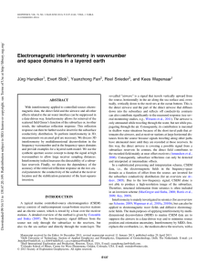 Electromagnetic interferometry in wavenumber and space domains in a layered earth