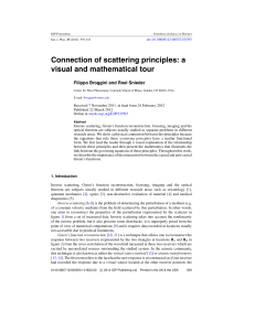 Connection of scattering principles: a visual and mathematical tour