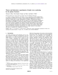 Theory and laboratory experiments of elastic wave scattering