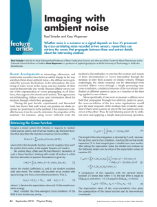Imaging with ambient noise feature