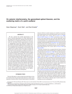 On seismic interferometry, the generalized optical theorem, and the