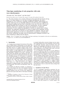 Time-lapse monitoring of rock properties with coda wave interferometry