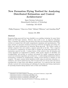 New Formation Flying Testbed for Analyzing Distributed Estimation and Control Architectures