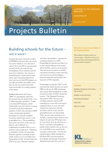 Projects Bulletin - Building schools for the future will it work?