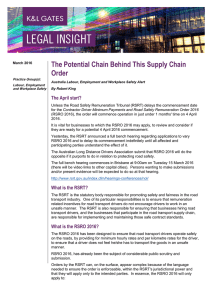 The Potential Chain Behind This Supply Chain Order The April start?