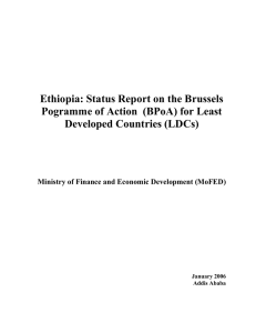 Ethiopia: Status Report on the Brussels Developed Countries (LDCs)