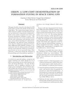 Abstract Jonathan P. How , Robert Twiggs , David Weidow