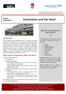 Amyloidosis and the Heart What are the symptoms of heart failure? Patient